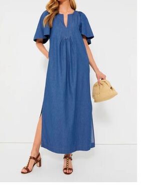hyacinth house blue and white floral cisco maxi dress Hyacinth House
